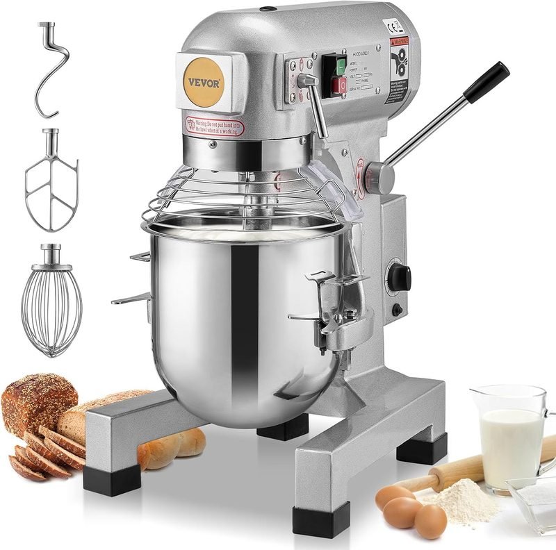VEVOR 10-quart commercial food mixer